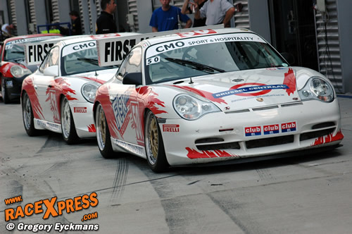 De 2 Porsches GT3 Supercup van Jo Jamers